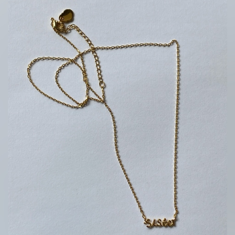 Gold Tone Sister Necklace by Estella Bartlett